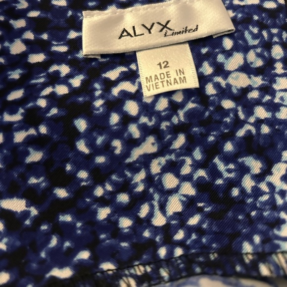 ALYX Limited Blue Patterned Sleeveless Dress - Picture 6 of 7